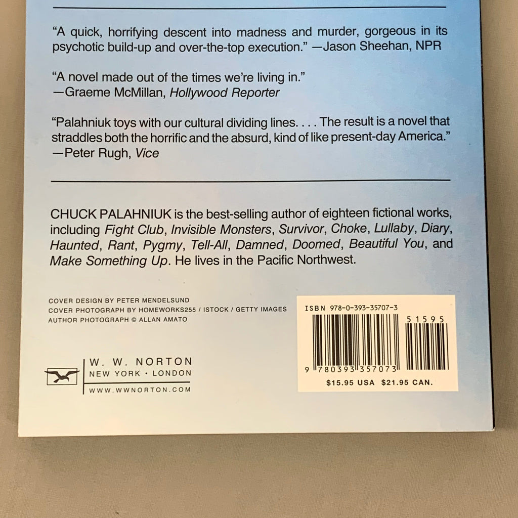 Adjustment Day: A Novel Paperback Book by Chuck Palahniuk (New)