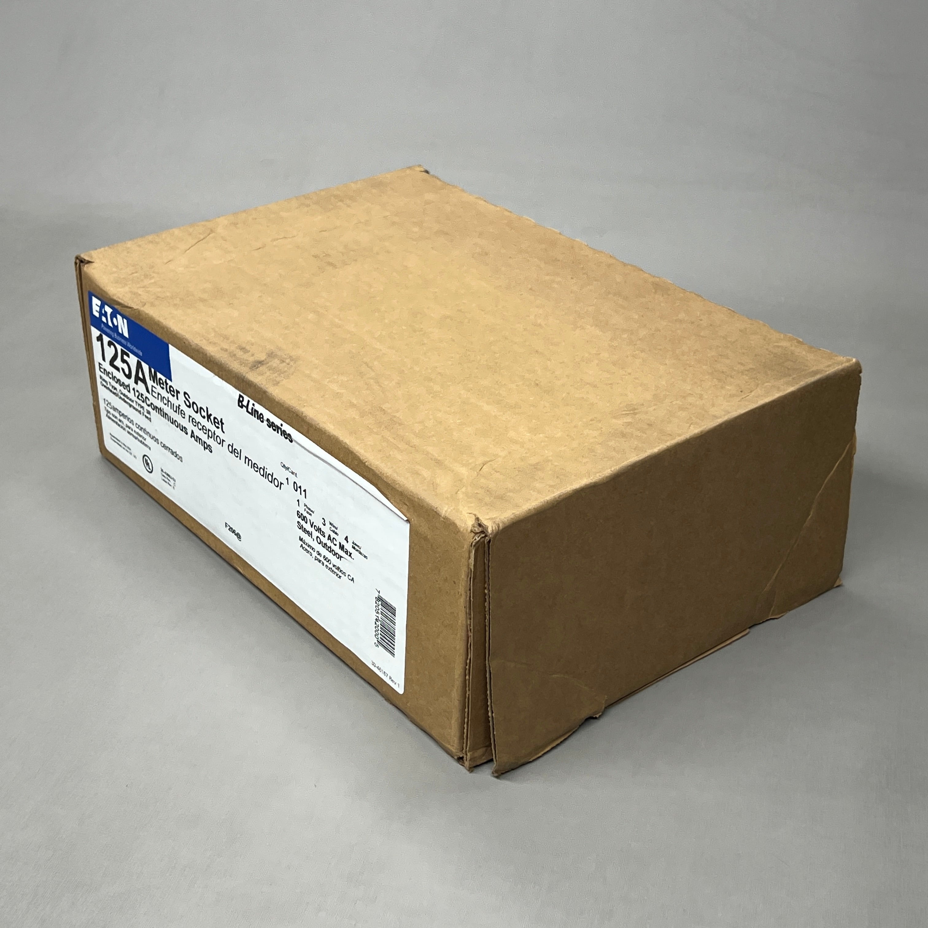 EATON B-Line 11 Meter Socket 125A 4 Jaw 1PH, NEMA 3R Top Feed 125 Amp (New)