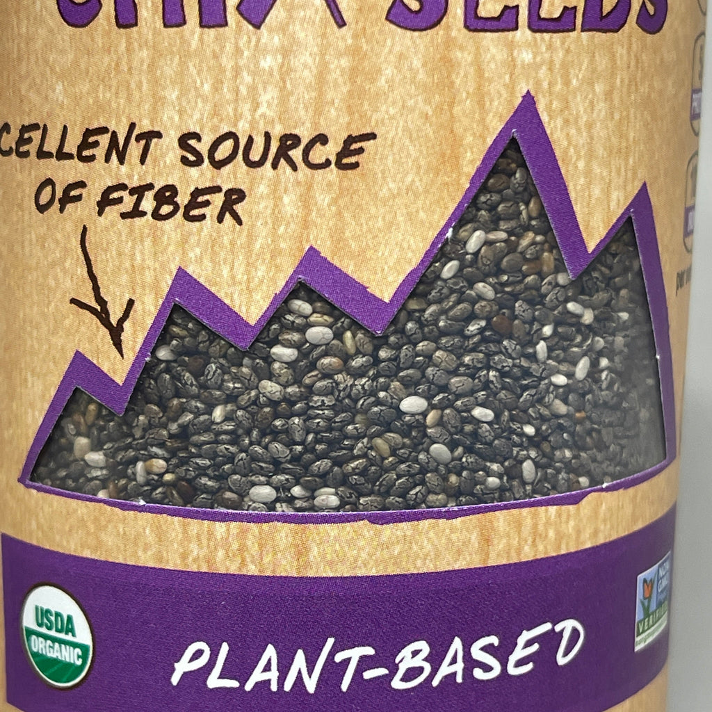 ZA@ NATIERRA Nature & Earth Organic Black Chia Seeds 7 oz Shaker BB 08/25