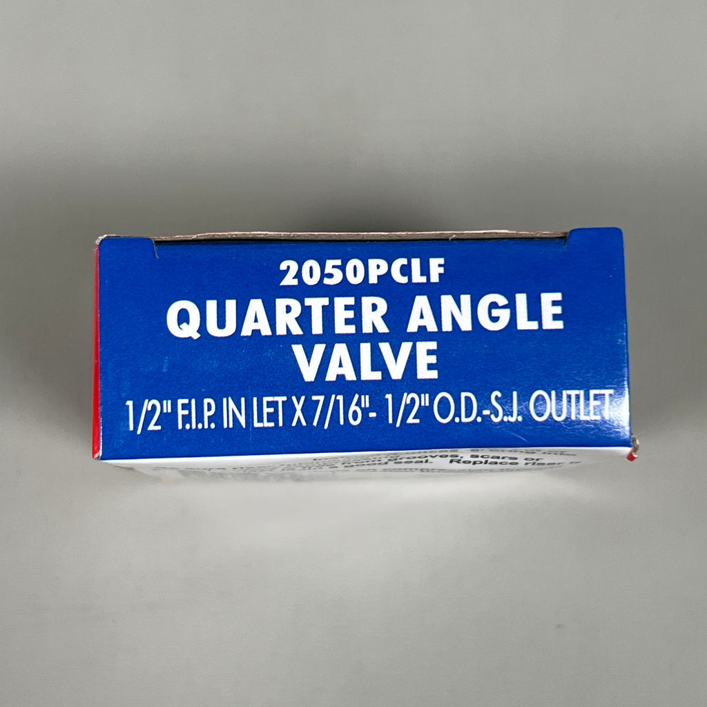 KEENEY 4-PACK of Compression Brass Quarter Angle Valve 1/2 in. FIP in. X 7/16 in. (New)