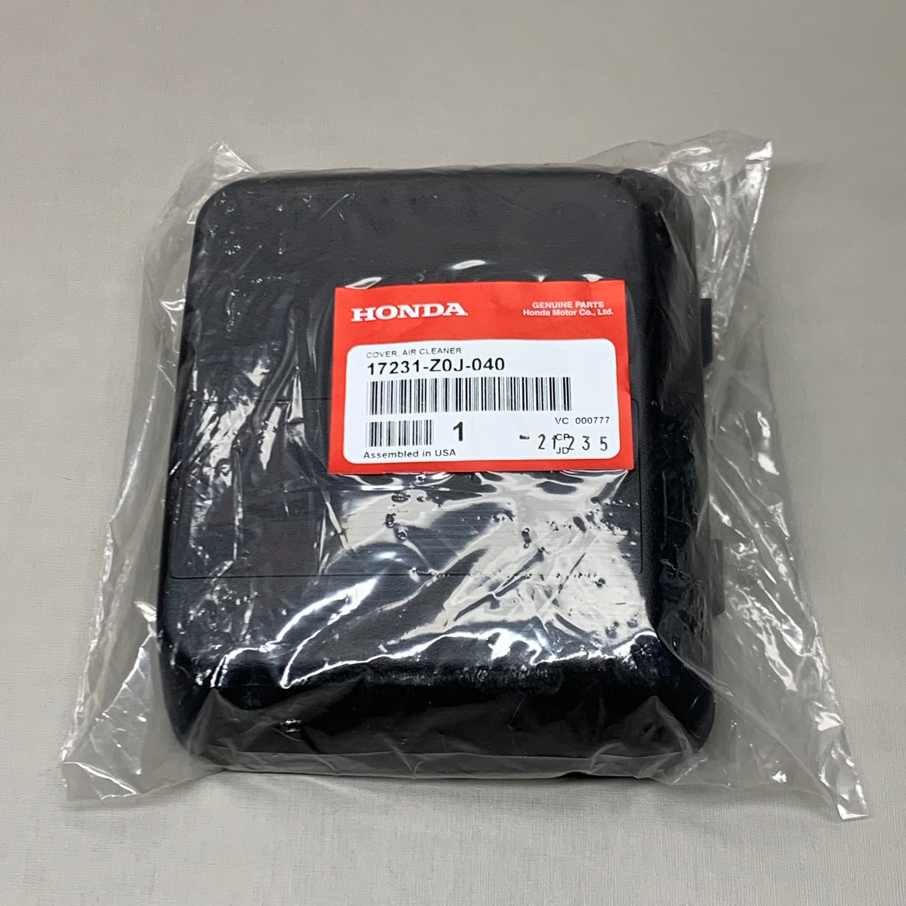 HONDA Air Cleaner Cover for Lawn Mower 17231-Z0J-040 OEM (New)