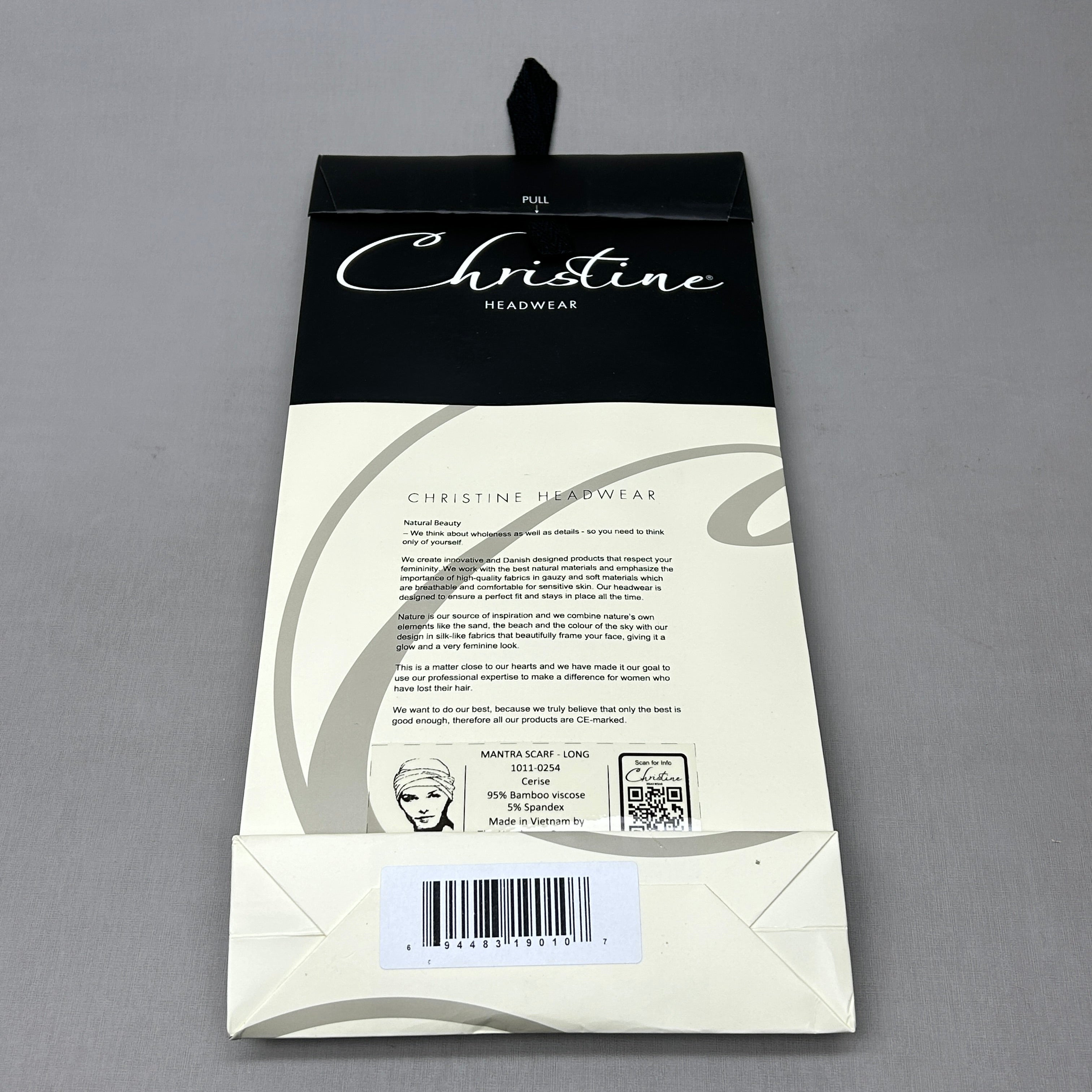 CHRISTINE HEADWEAR Mantra Scarf Long Cerise 1011-0254 (New)