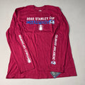 FANATICS 2022 Stanley Cup Champions Colorado Avalanche Long Sleeve T-shirt Sz L Burgundy 058N SC Champs (New)
