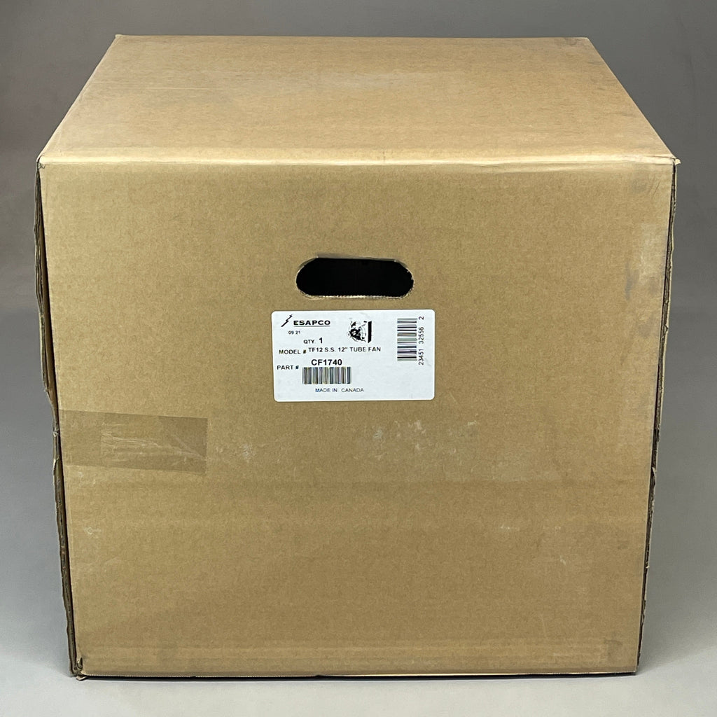 CANARM Tube Fan 12" Stainless Steel 1/4 HP Leeson Motor TF12S.S. CF1740 (New)