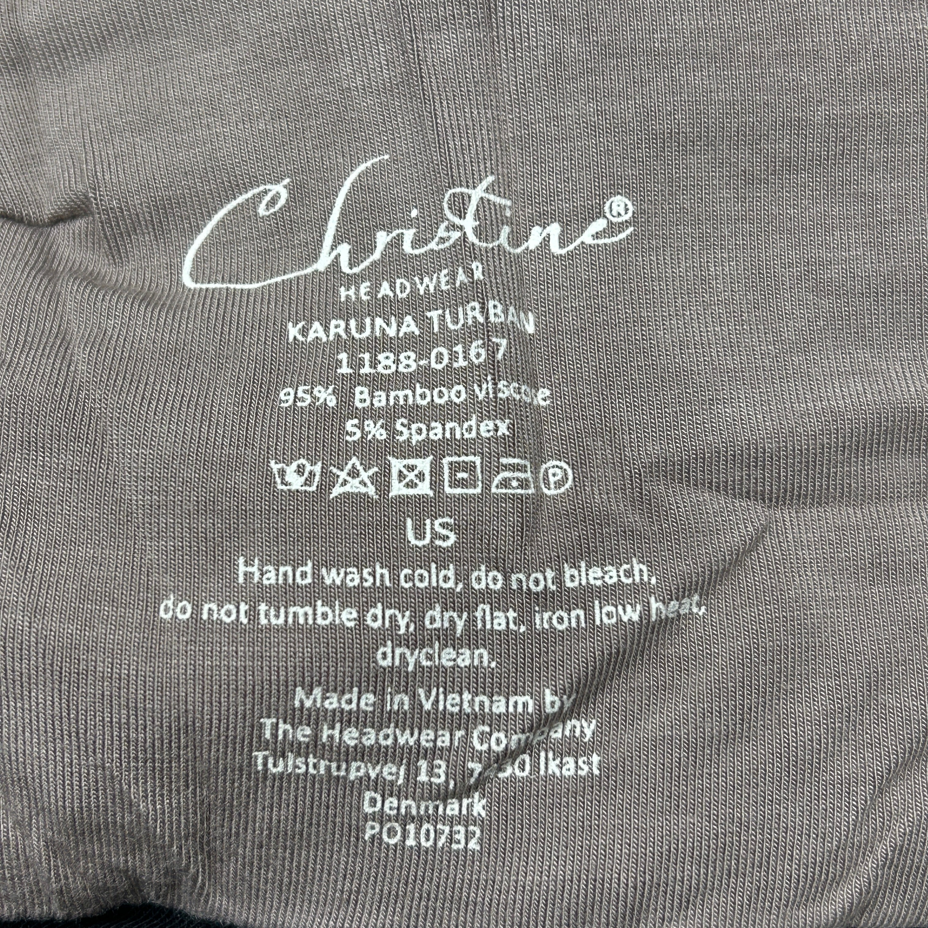 CHRISTINE HEADWEAR Karuna Turban Brown 1188-0167 (New)