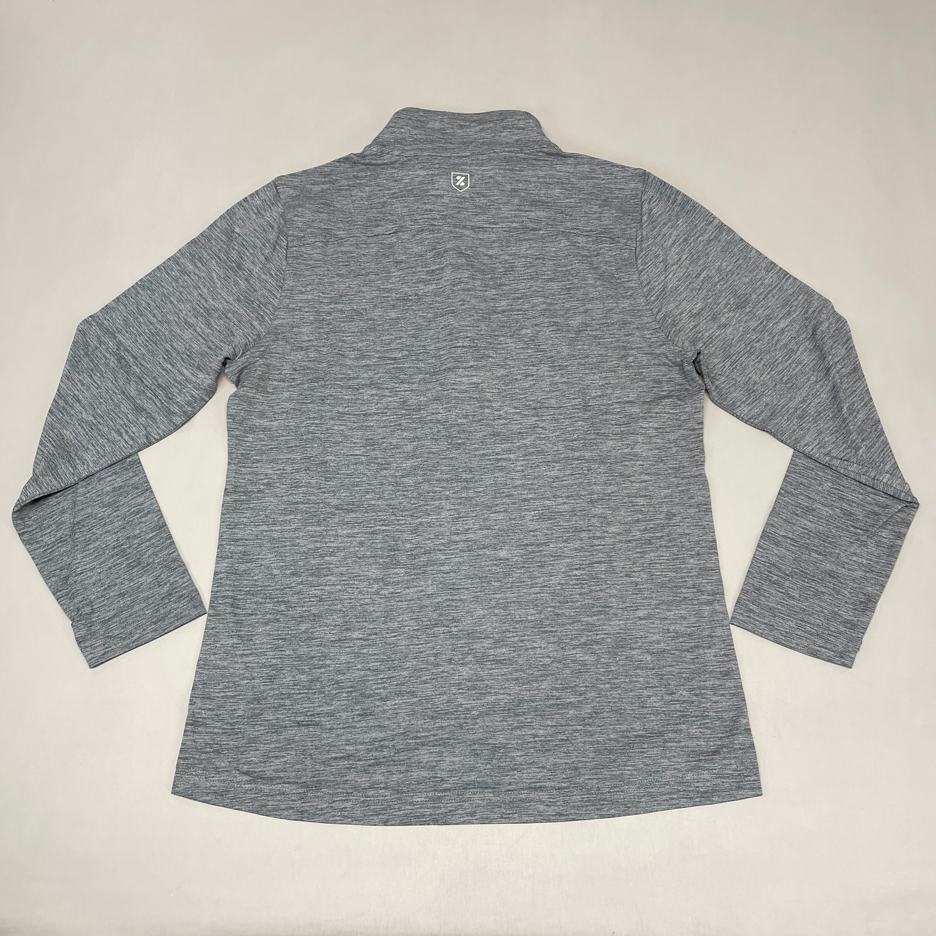 ZUSA Pull Over Shirt Long Sleeve Brisk Quarter Zip Women's Sz M Charcoal Heather (New)
