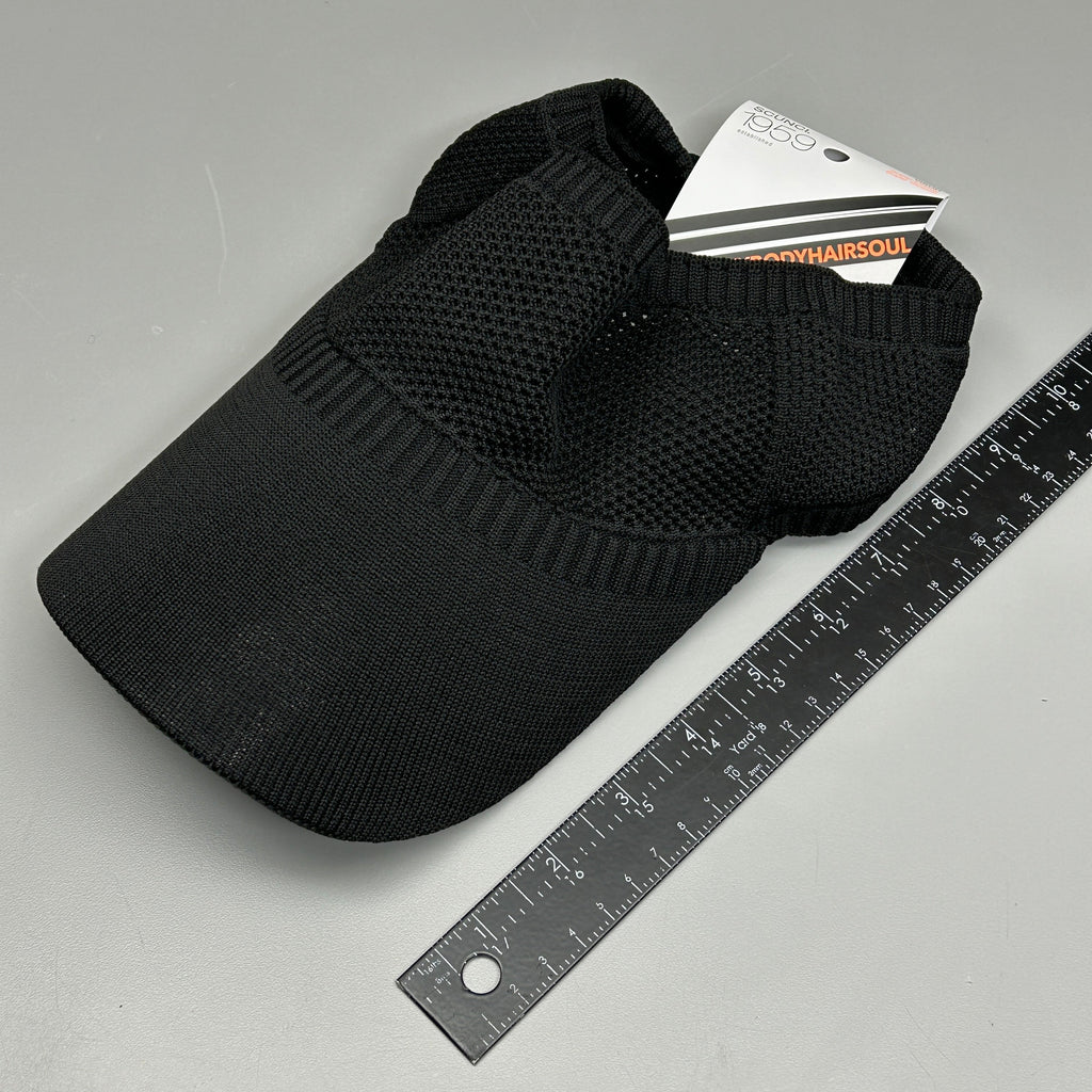 SCUNCI 3-PACK! Visor Super Comfy Super Stretch 1959 Black (New)