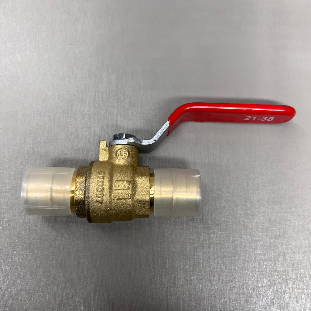 RED-WHITE VALVE Brass LF PEX Ball Valve 3/4" 0.5 lb 5015AB (New)
