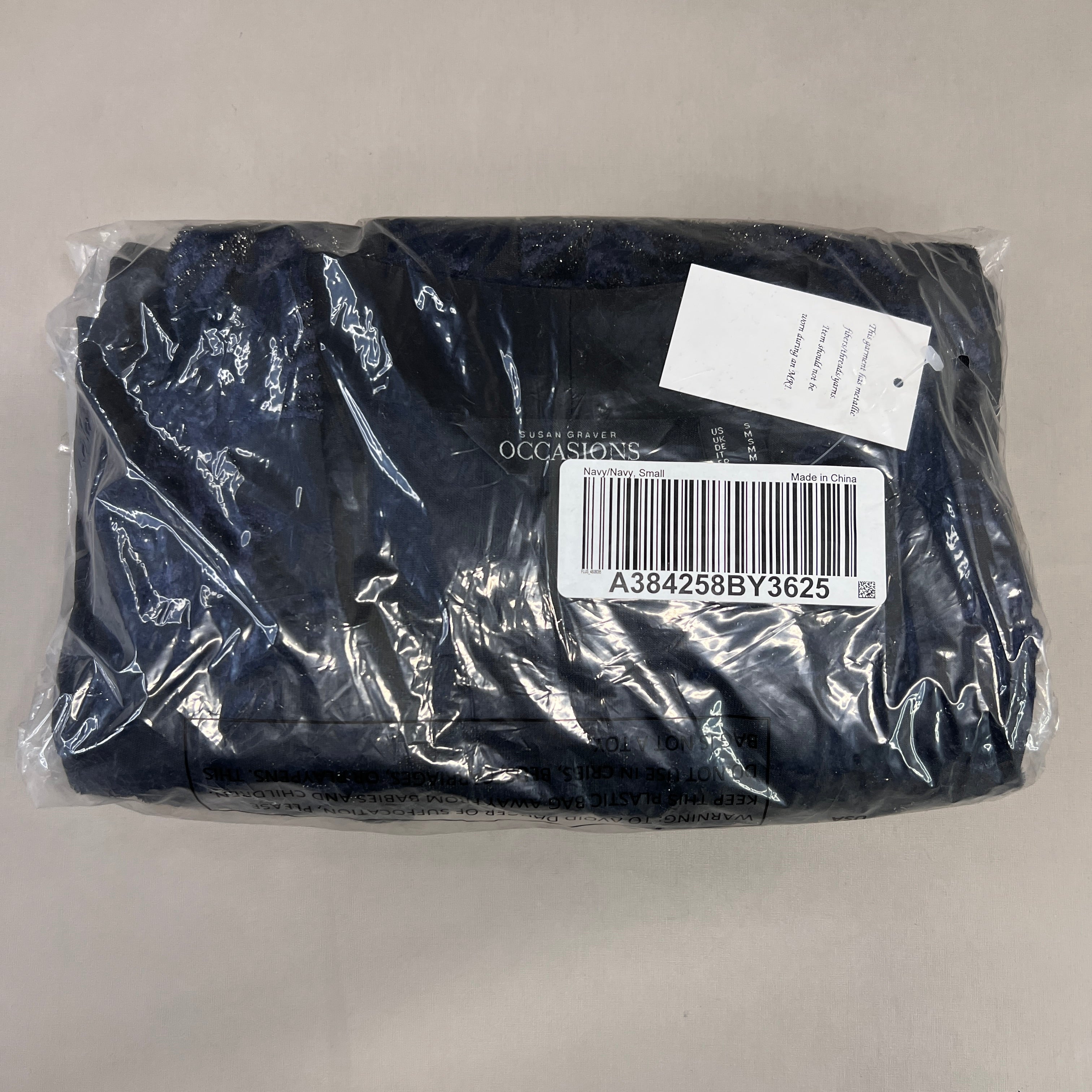 SUSAN GRAVER Knit Cardigan & Tank Set Women's Sz S Navy A384258BY3625 (New)