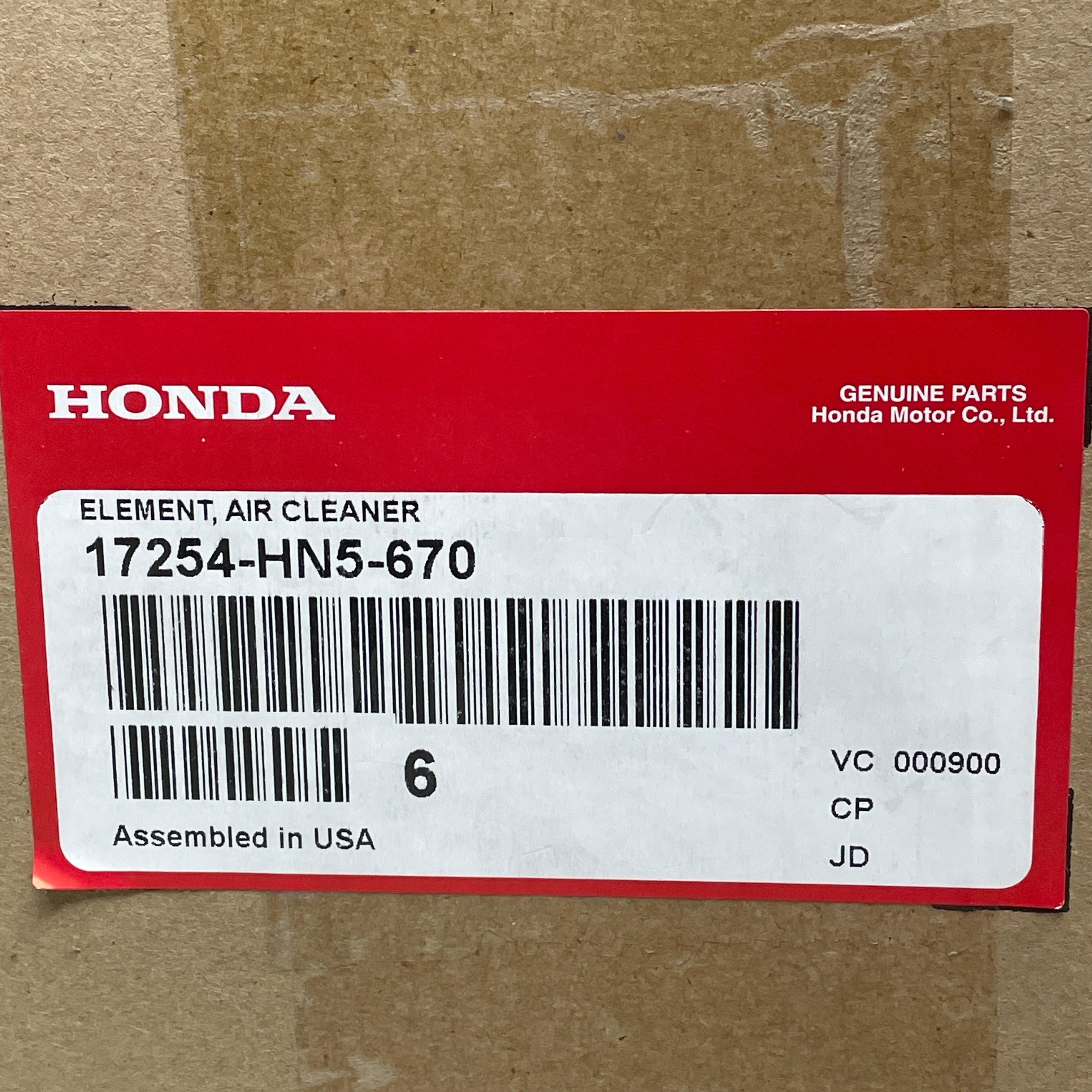 HONDA Air Filter Cleaner 6 Pack For Rancher 350 400 2000-2006 17254-HN5-670 (New)