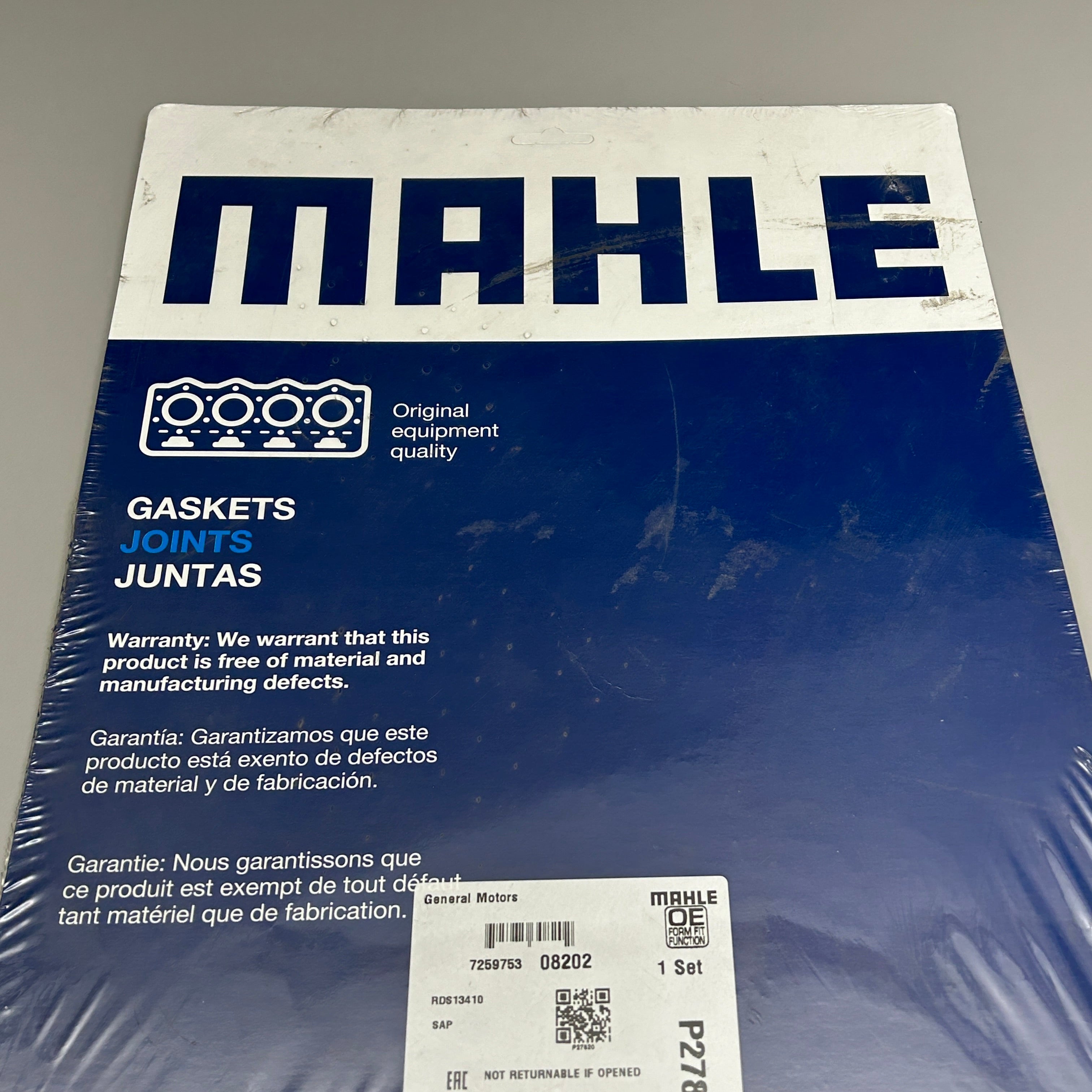 MAHLE Axle Housing Cover Gasket General Motors P27820 (New, Damaged Packaging)