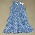 TOMMY BAHAMA Women's Fineapple Sleeveless SunDress Blue/White Turkish Sea Size S (New)
