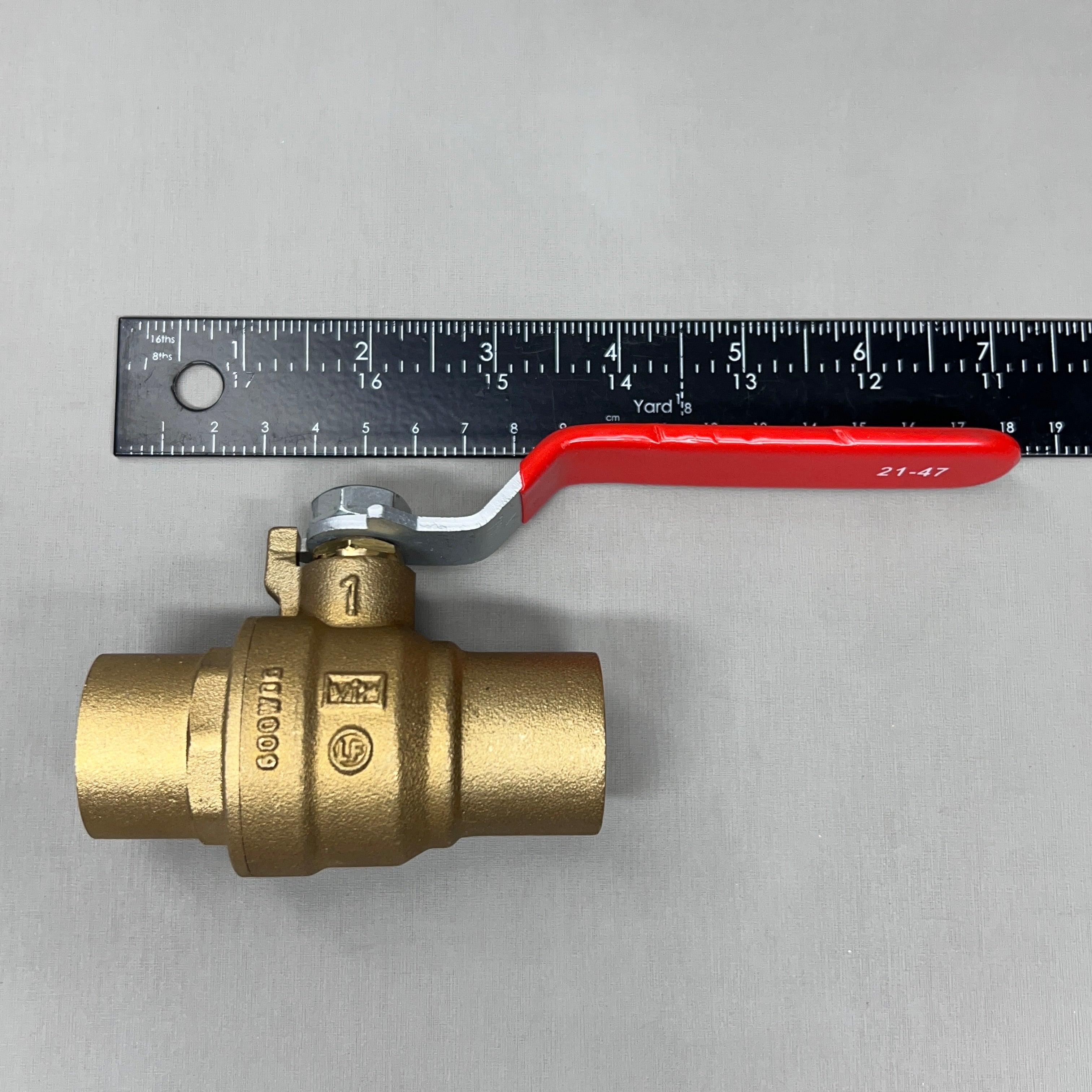RED-WHITE VALVE Brass Ball Valve 1" 1.05 lb 5595AB (New)