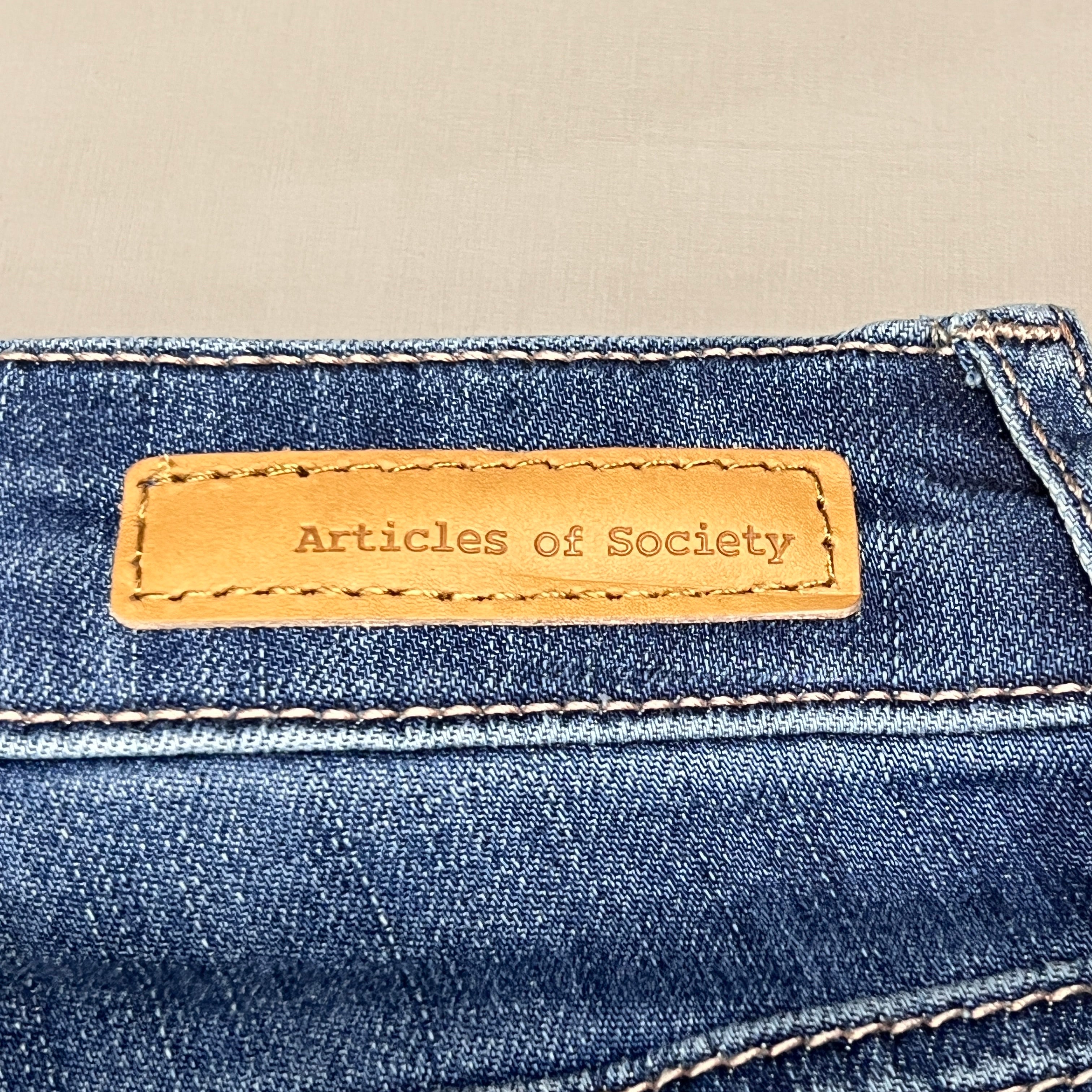 ARTICLES OF SOCIETY Pearl City Denim Jeans Women's Sz 26 Blue 4018PLV-712 (New)