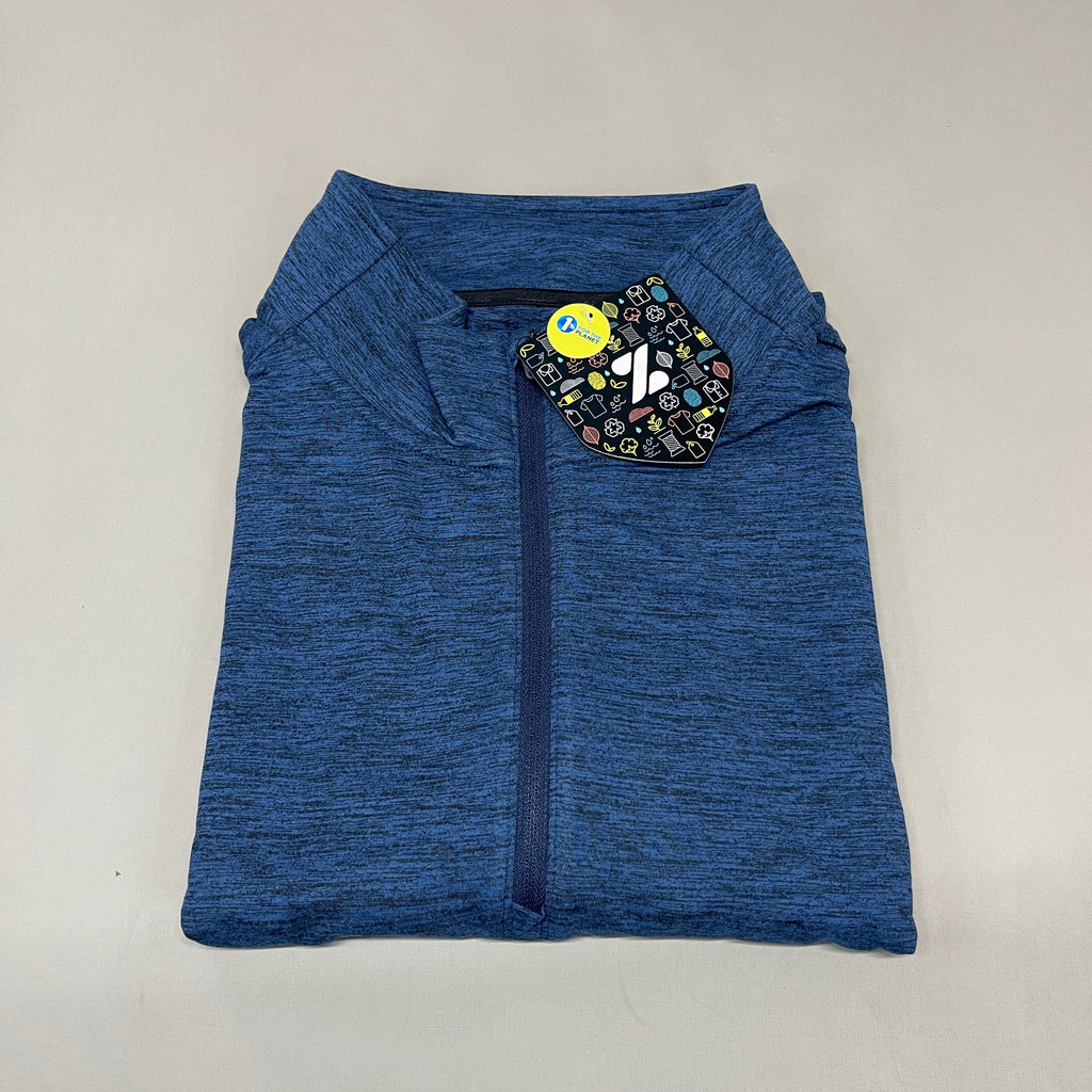 ZUSA Pull Over Shirt Long Sleeve Brisk Quarter Zip Men's Sz 2XL Navy Heather (New)