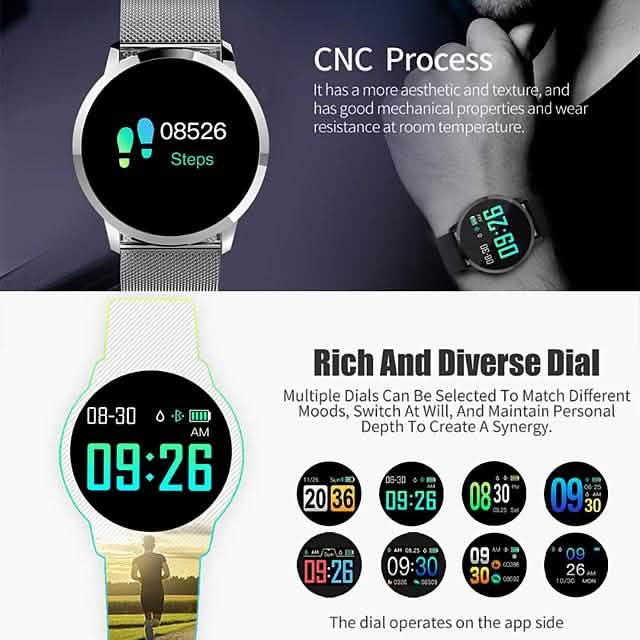 IMOSI Q8 Smartwatch Stainless Steel BT Fitness Tracker
