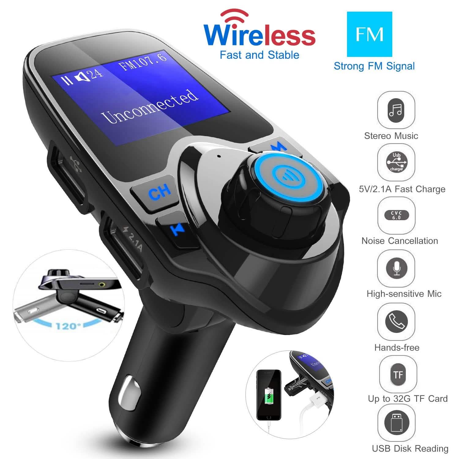 iMounTek Car Wireless FM Transmitter