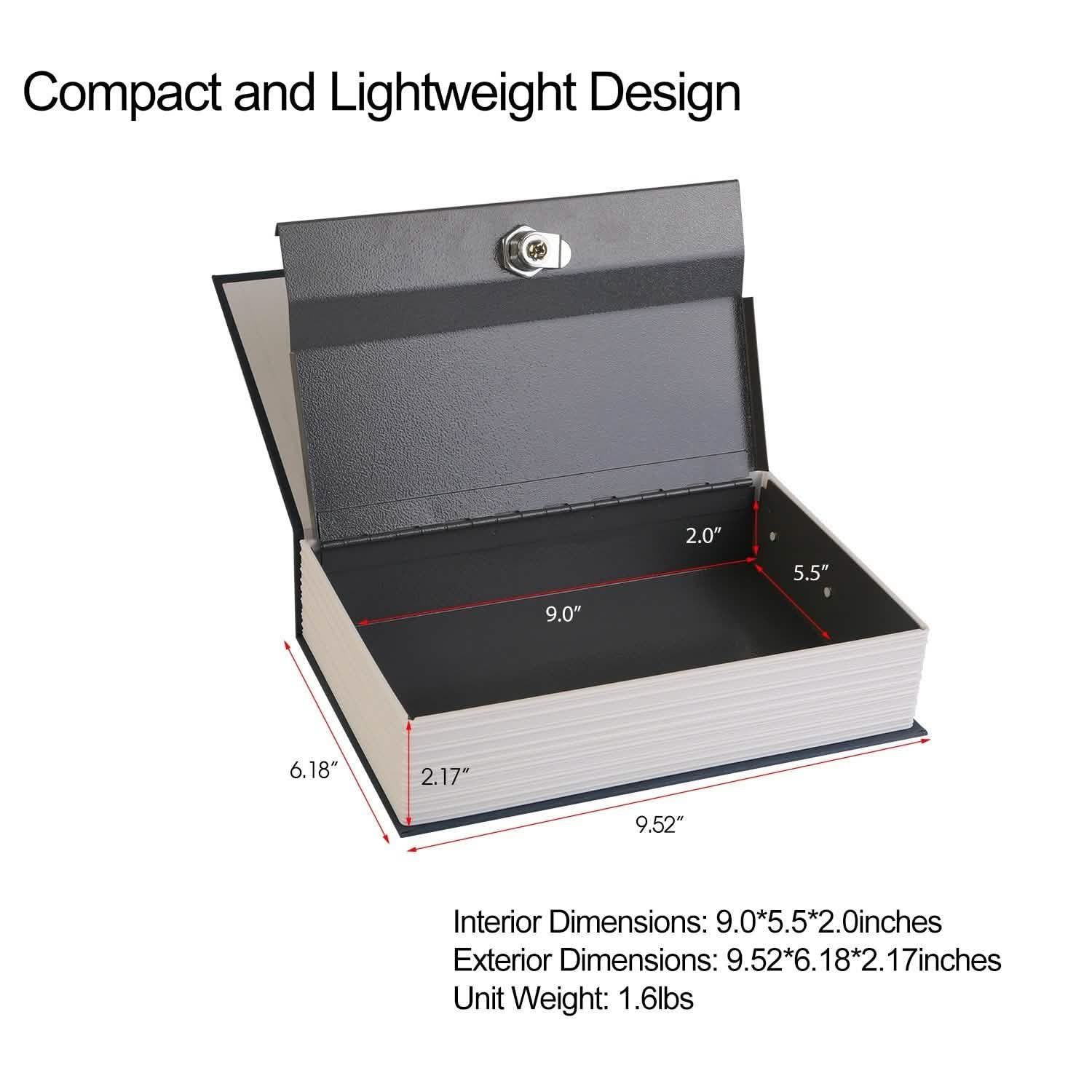 iMountek Dictionary Safe Secret Diversion Book Metal Box