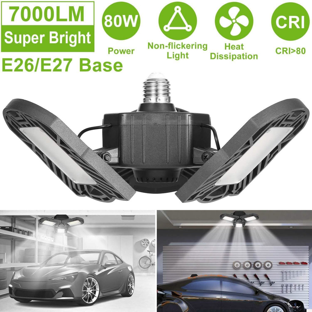 iMounTEK E26 /E27 80W 7000LM 6500K LED Garage Ceiling Light