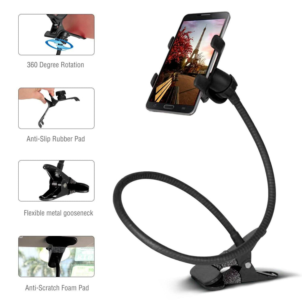 iMountek Lazy Bracket 360 Degree Rotation Gooseneck Clip