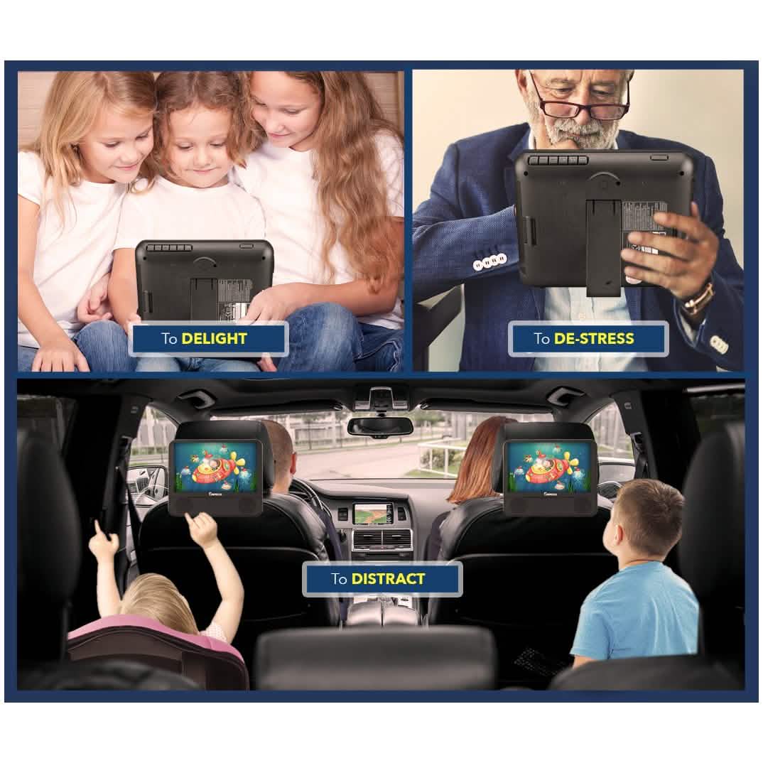Impecca DVPDS-722 7in Dual Screen Dvd Player