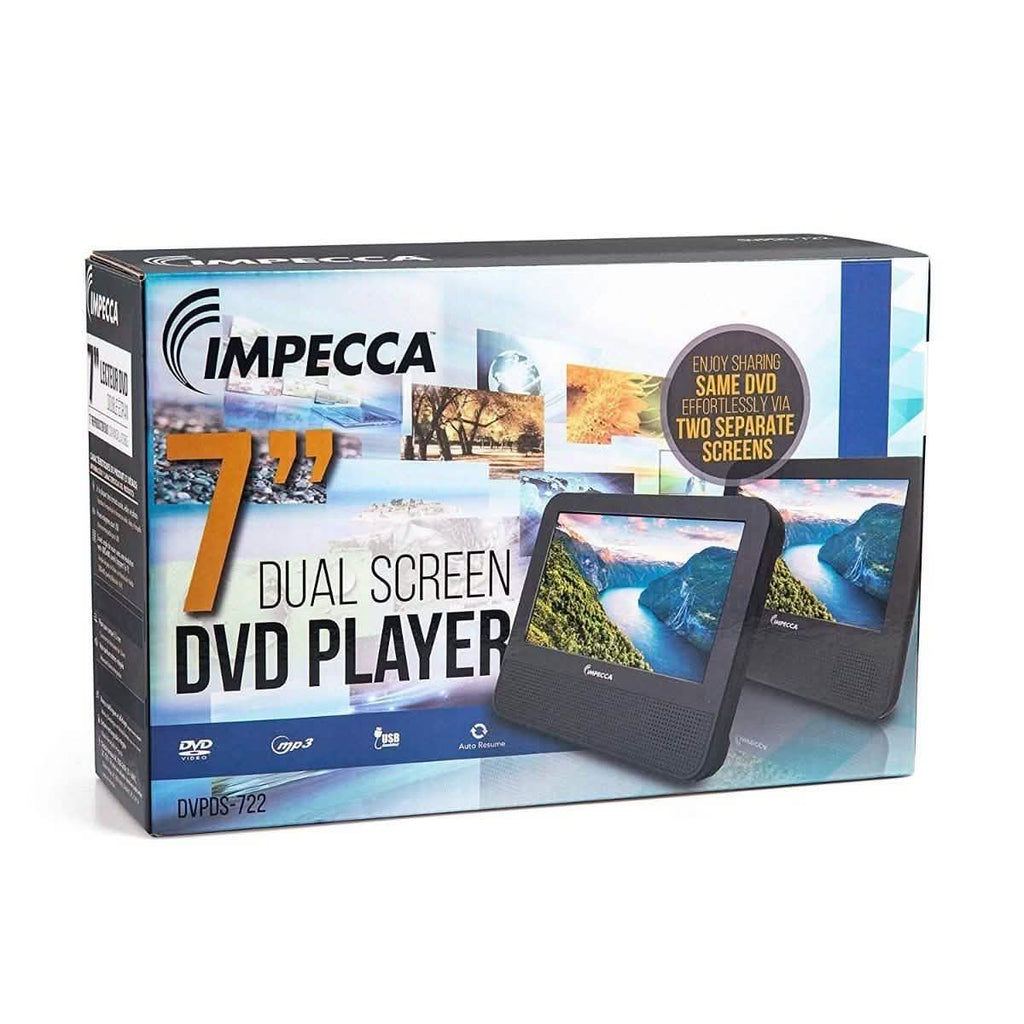 Impecca DVPDS-722 7in Dual Screen Dvd Player
