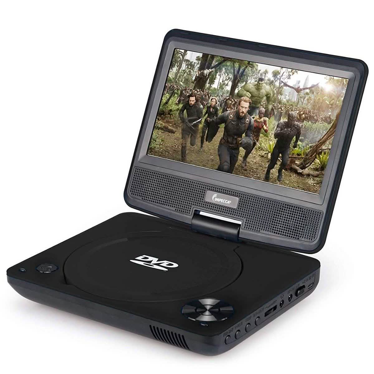 Impecca Portable DVD Player Swivel Screen