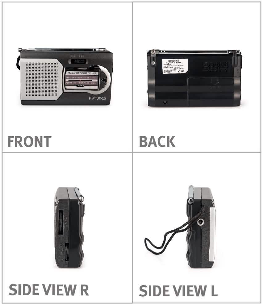 Impecca Riptunes Am/Fm Portable Radio with Speaker