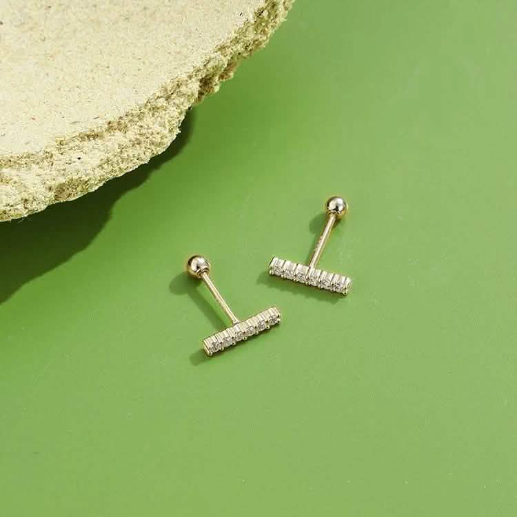 INALIS Cubic Zirconia Square Shape 925 Sterling Silver Earrings