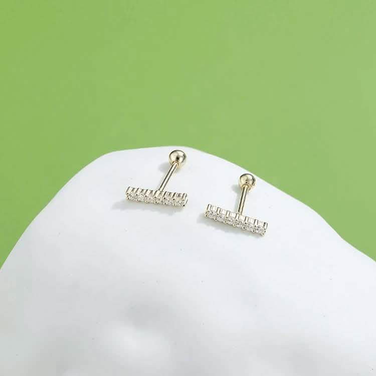 INALIS Cubic Zirconia Square Shape 925 Sterling Silver Earrings