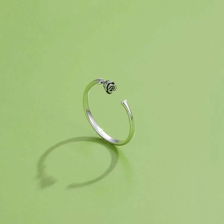 INALIS Rose Shape Adjustable Flower Ring
