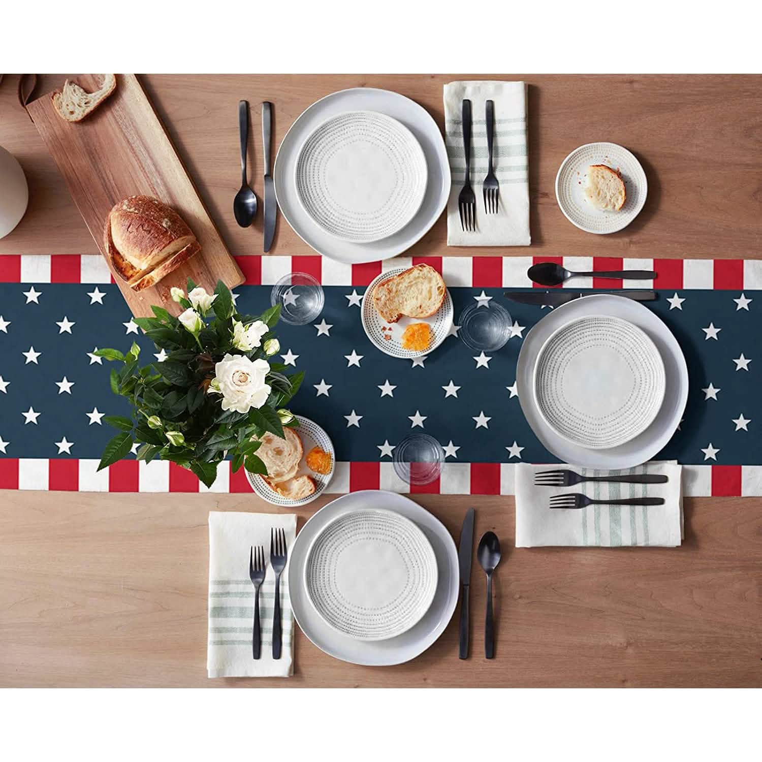 Independence Day 4th of July Table Runner Dresser Scarves
