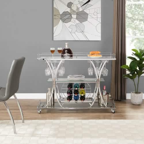 Industrial Bar Cart Kitchen Bar Service Cart