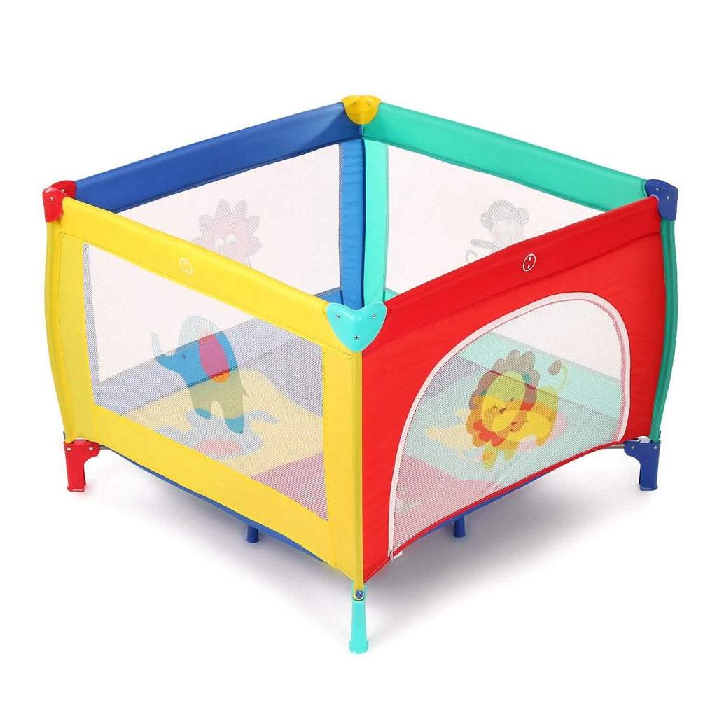Infant Toddler Foldable Playpen Playard Mattress Safety Rail Fence