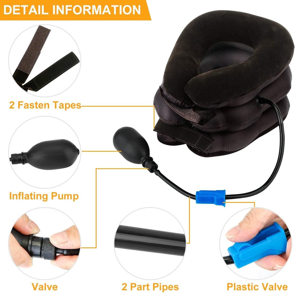 Inflatable Cervical Neck Traction Pillow