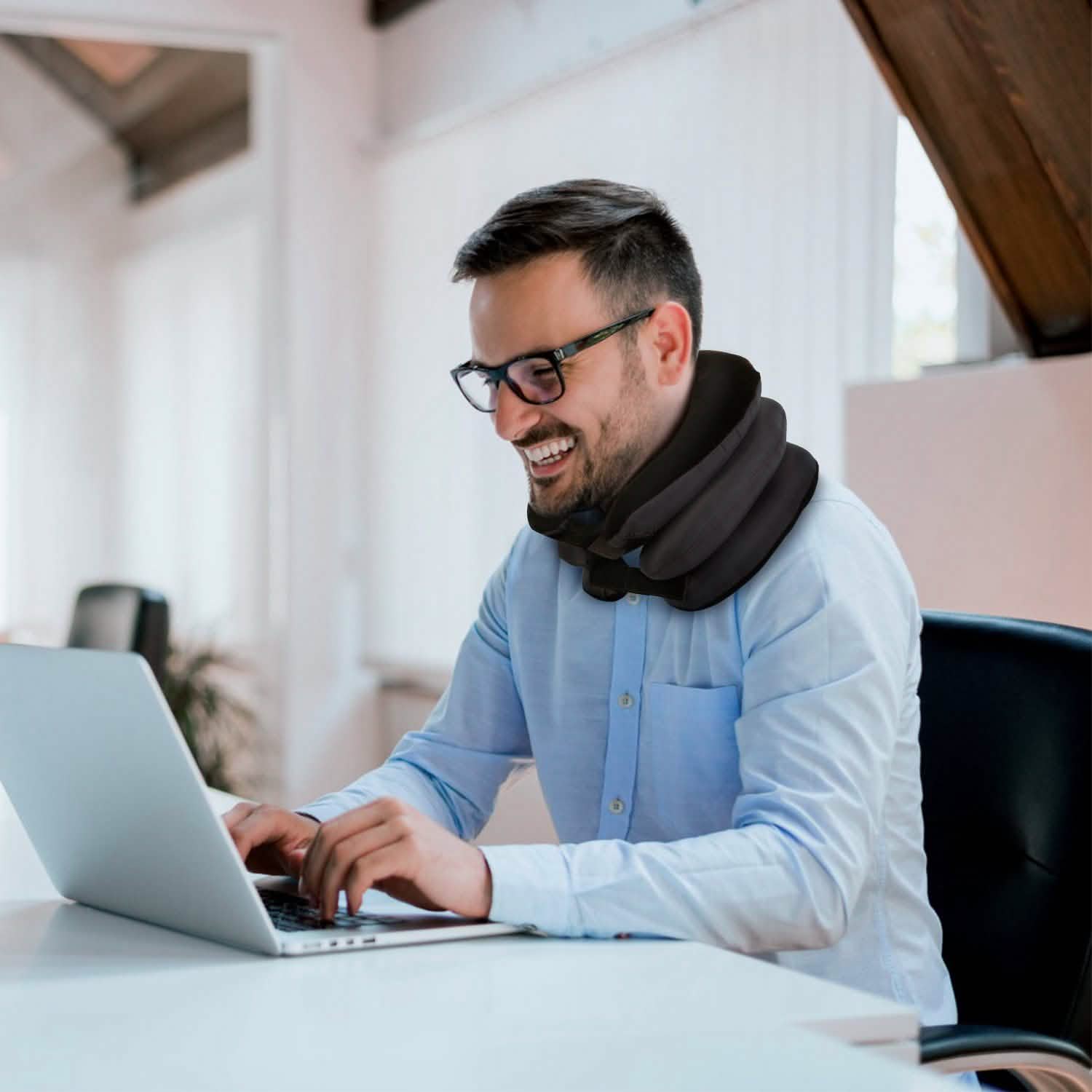 Inflatable Cervical Neck Traction Pillow