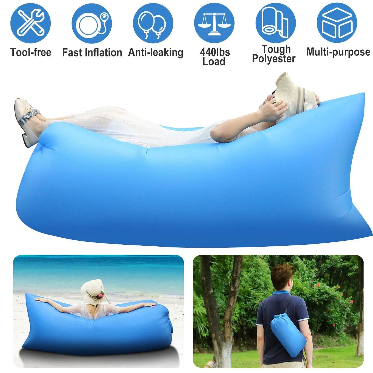 Inflatable Lounger Air Sofa Lazy Bed Sofa