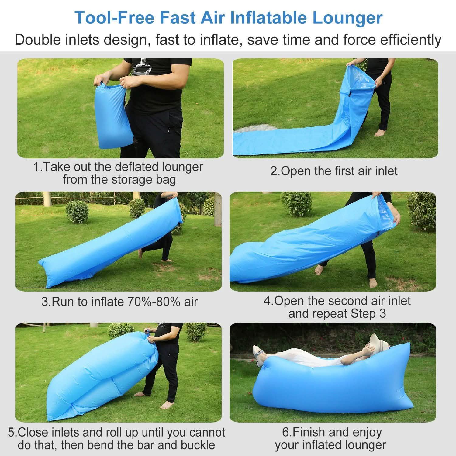 Inflatable Lounger Air Sofa Lazy Bed Sofa