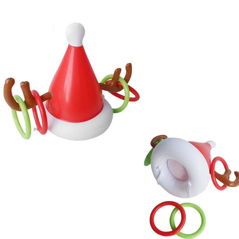 Inflatable Reindeer Hat Ring Toss Game