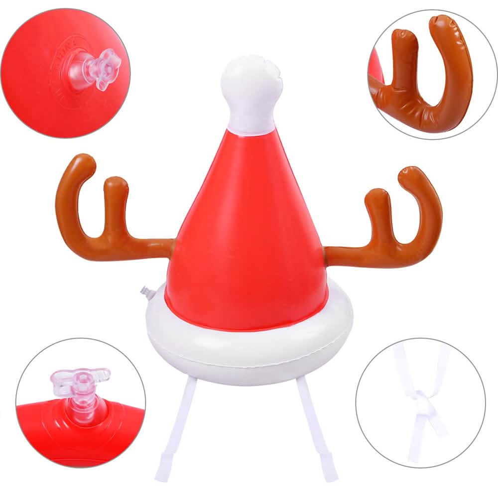 Inflatable Reindeer Hat Ring Toss Game