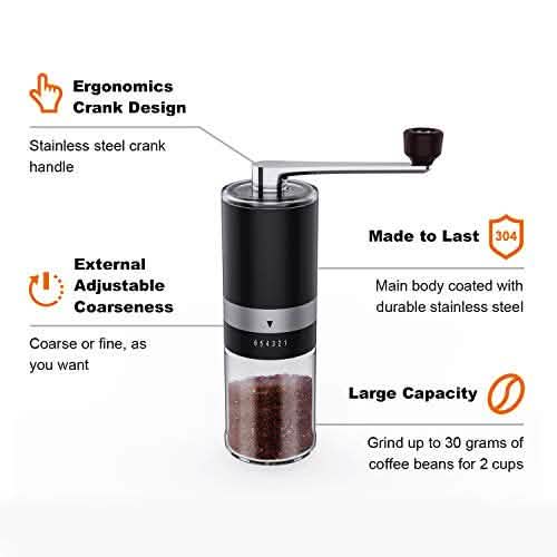 Ingeware Manual Coffee Grinder with Adjustable Coarse Setting