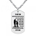 Inspirational Always Remember Son Pendant Necklace Dog Tag
