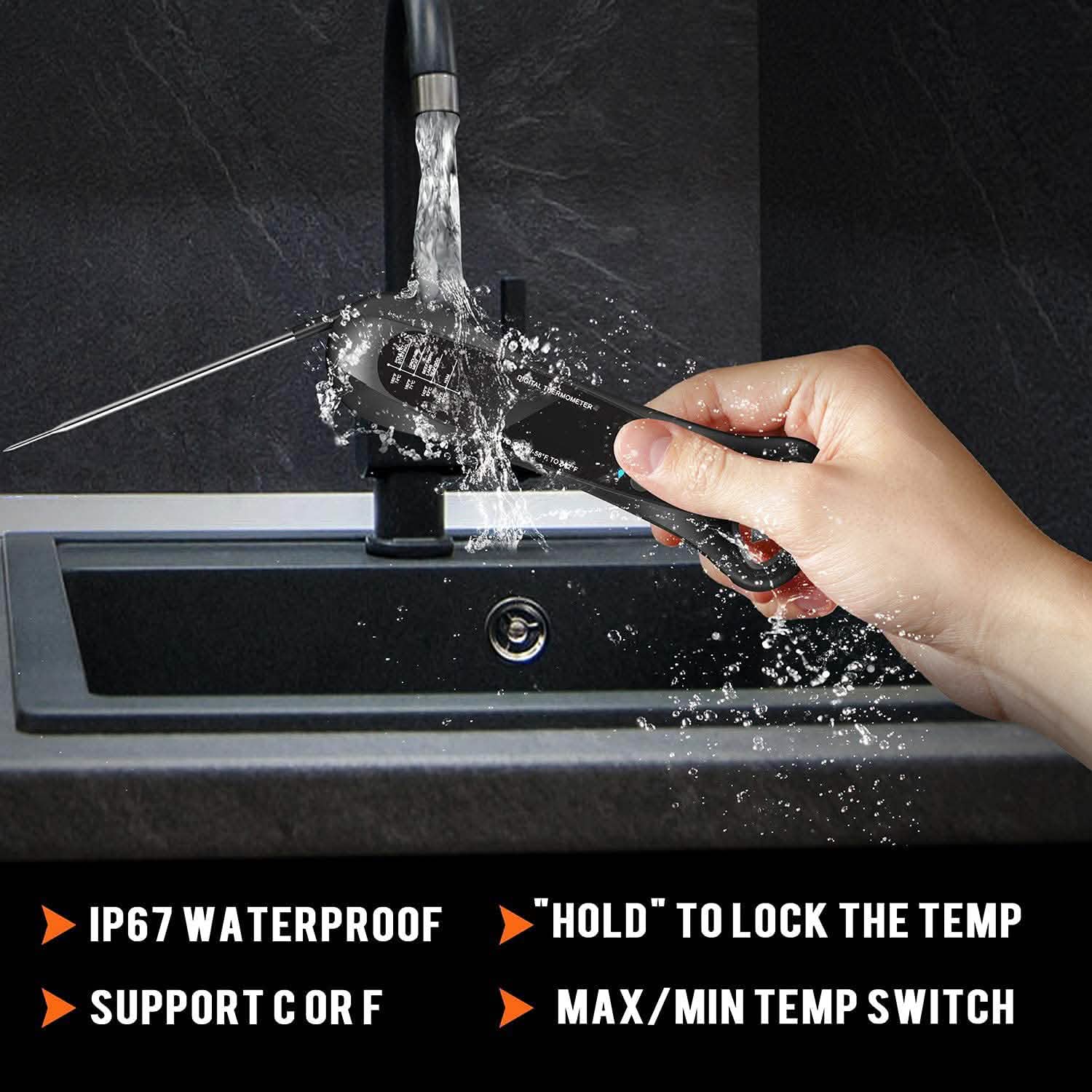 Instant Read Meat Thermometer for Cooking