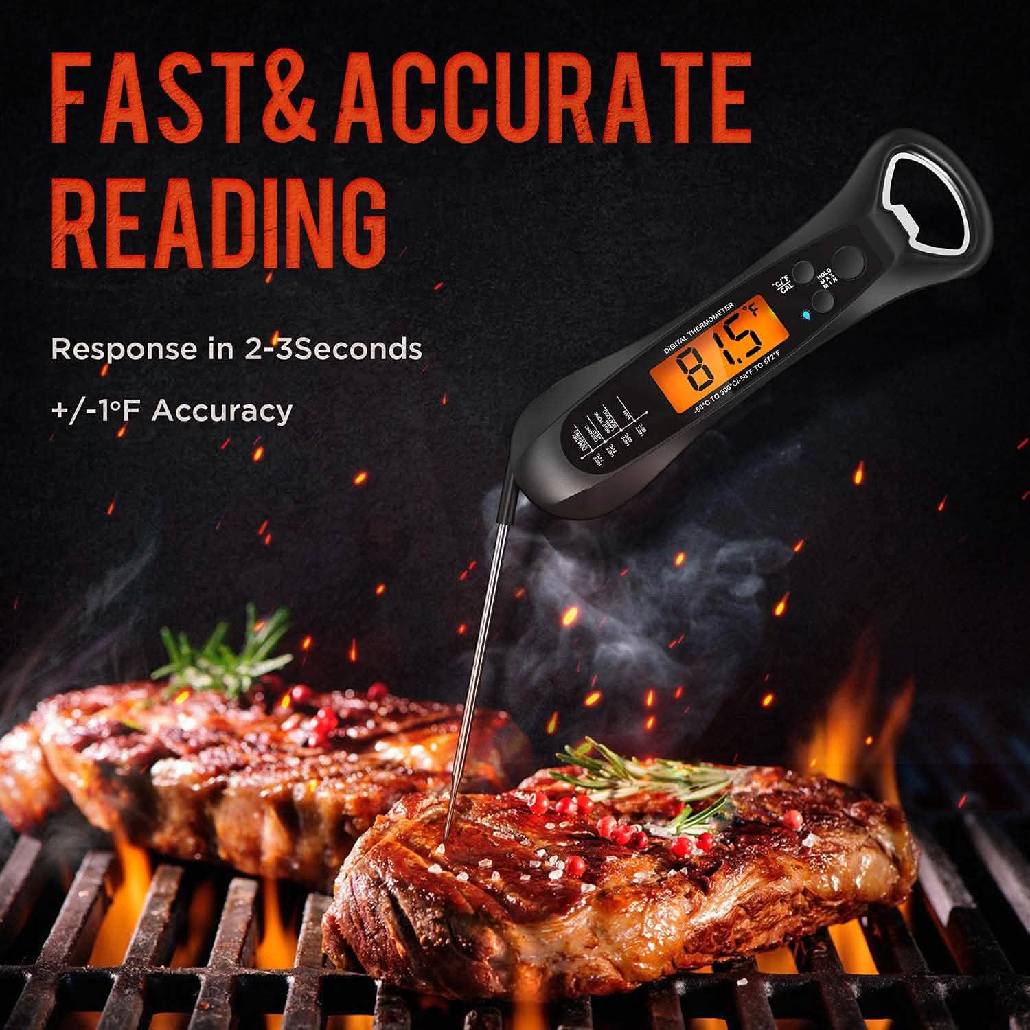 Instant Read Meat Thermometer for Cooking