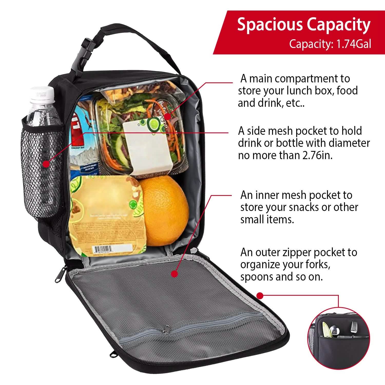 Insulated Portable Lunch Box