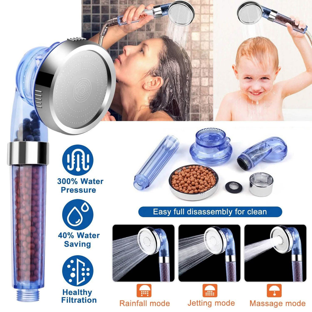 Ionic High Pressure Filter Shower Head