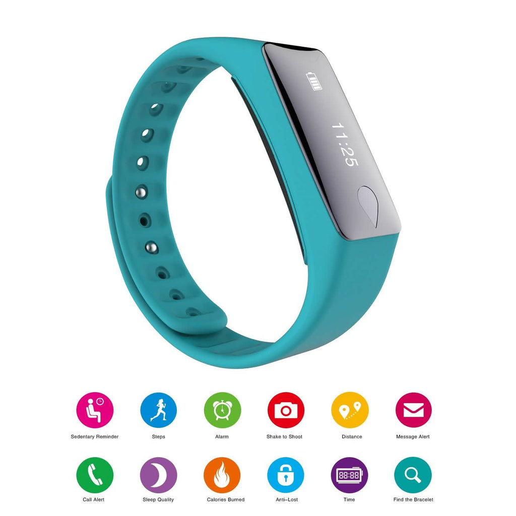 IP67 Fitness Tracker Watch with Heart Rate Monitor and Step Counter