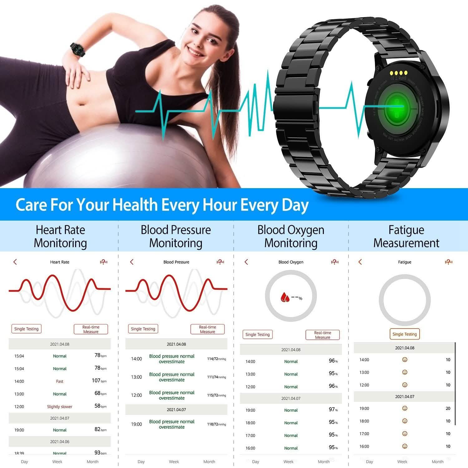IP67 Waterproof Wireless Smartwatch Fitness Tracker