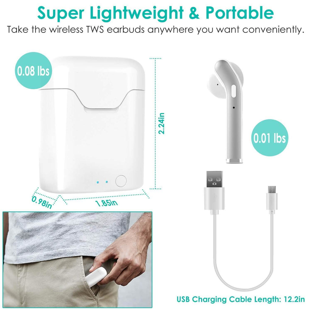 IPX5 Waterproof Wireless 5.0 TWS Earbuds