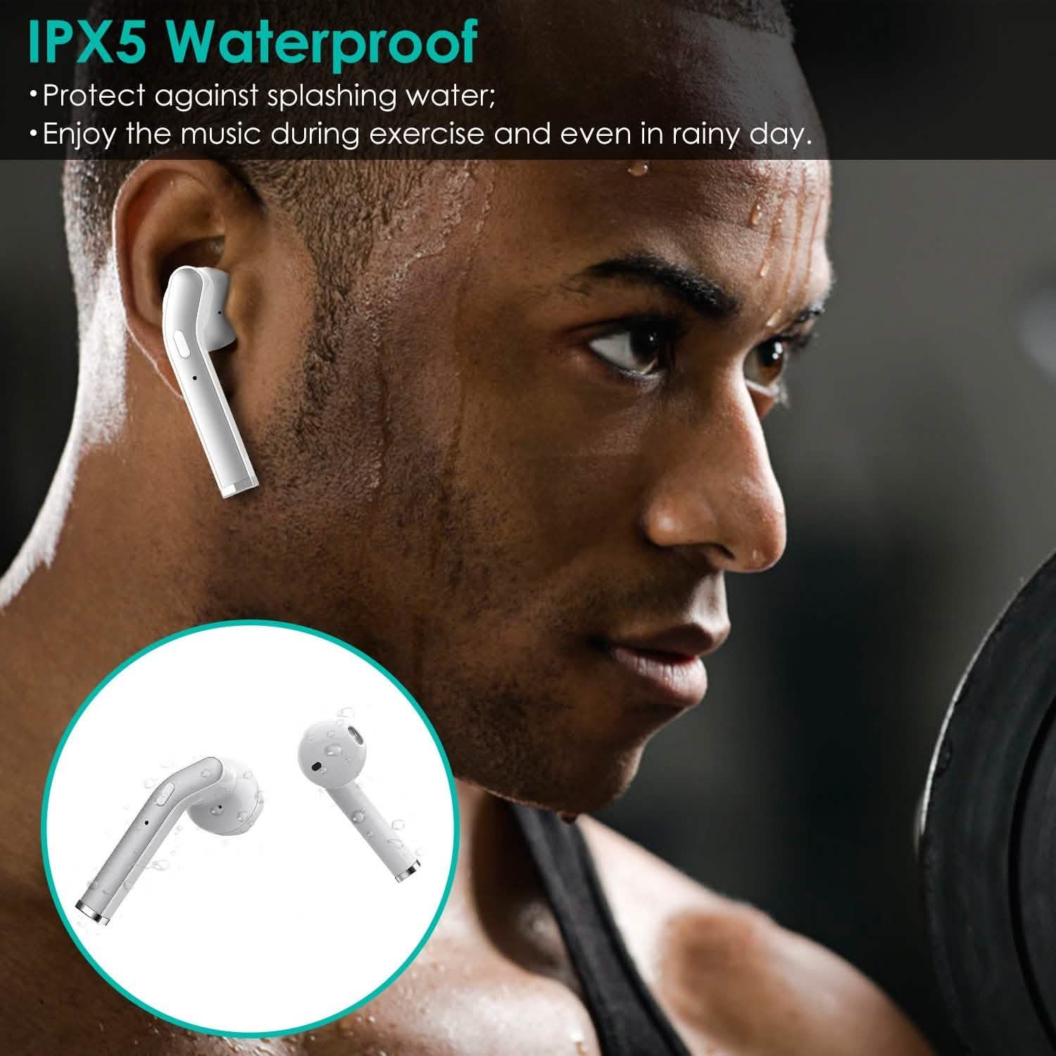 IPX5 Waterproof Wireless 5.0 TWS Earbuds